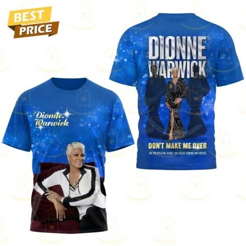 3D Printing Maket - Футболка 3D с надписью Dionne Warwick