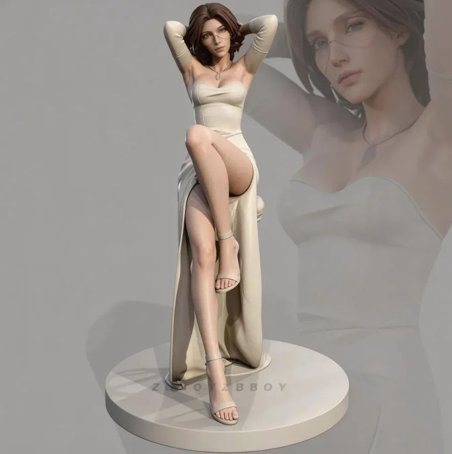 3D Printing Article - 3D-печатная модель женской статуэтки 50 мм,