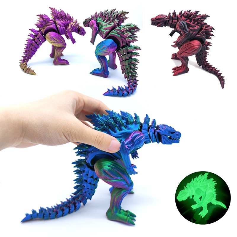 3D Printing Mockup - 3D-печатная фигурка динозавра с подвижными суставами,