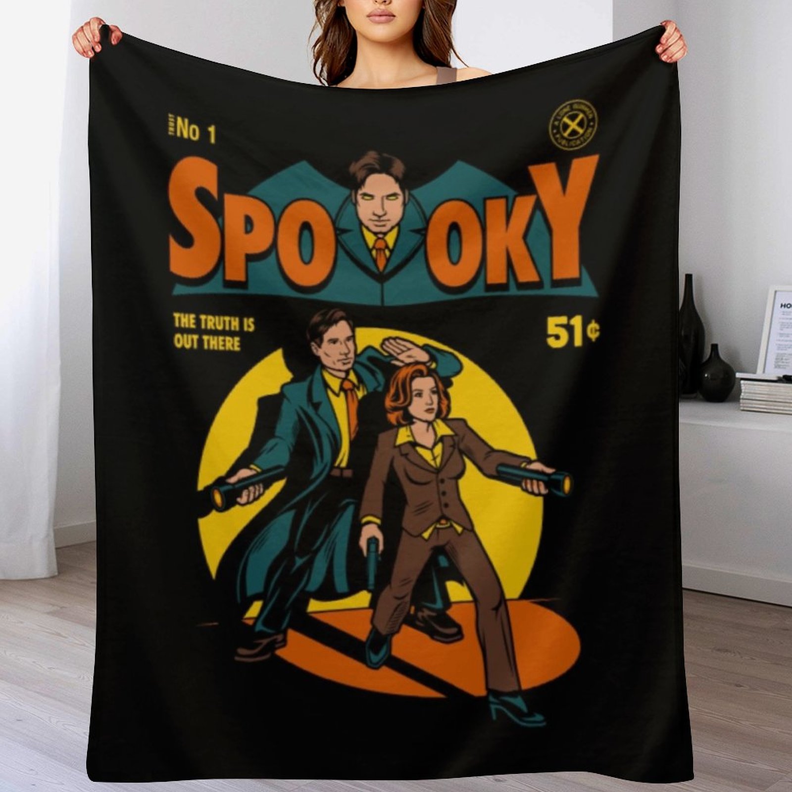 3D Printing File Free - Плед X Files, Spooky Comic, мягкий