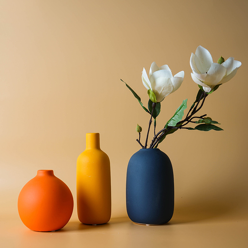 3D Printing Vase - Керамическая ваза в скандинавском стиле, однотонная,