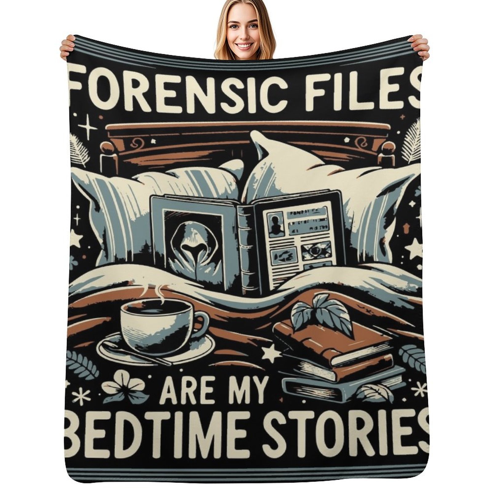 3D Printing File Free - Плед с принтом «Forensic Files Bedtime