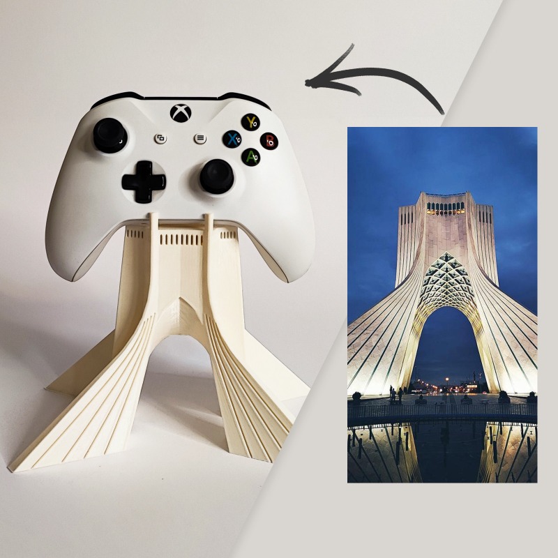 3D Printing Xbox Controller Holder - Держатель контроллера, индивидуальная архитектурная модель, украшение