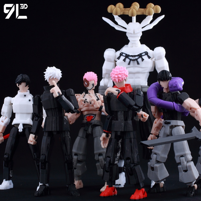 3D Printing Titanium - Новые подвижные фигурки персонажей Jujutsu Kaisen