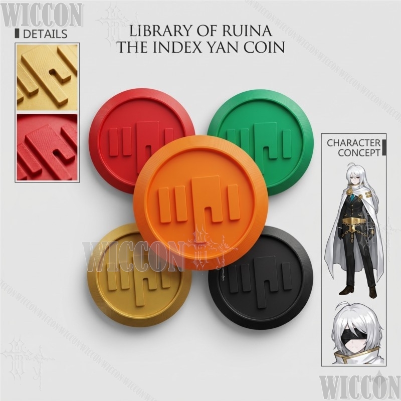 3D Printing Game - Библиотека Руина: Значок-эмблема персонажа игры Index