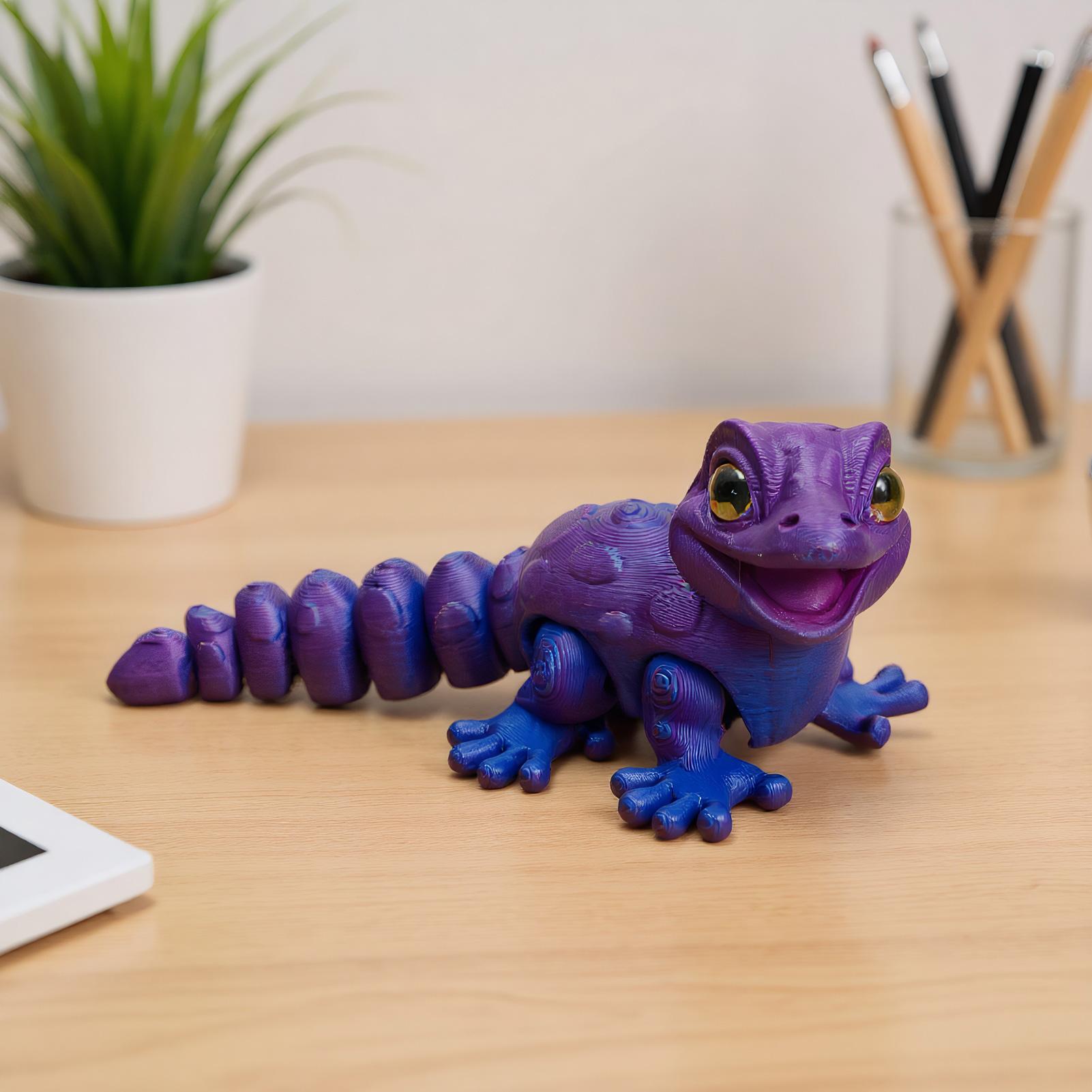 3D печатная фигурка геккона, я – обзор и цена 3D Printing Mockup