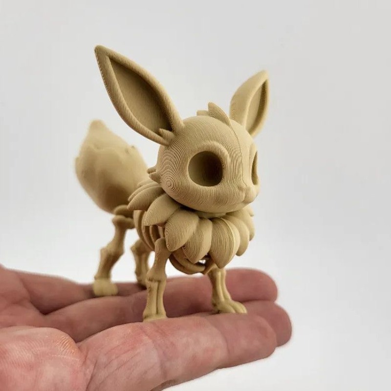 Модель скелета покемона: Эвей, – обзор и цена 3D Printing Mockup
