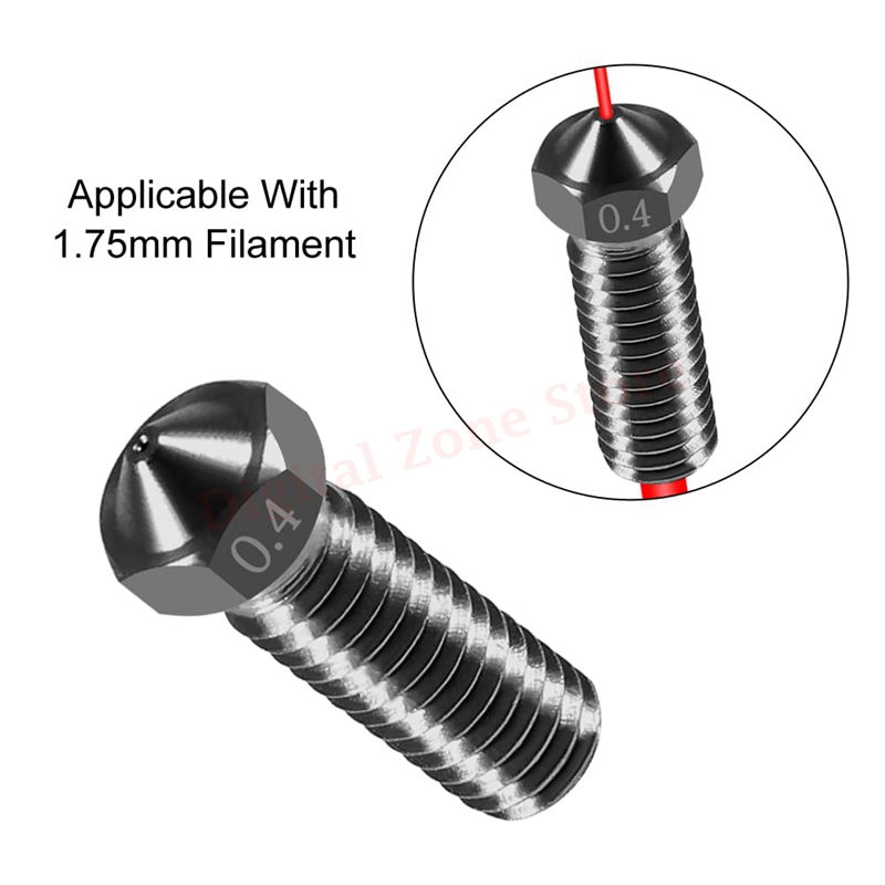 Сопло Volcano V6 из закаленной – обзор и цена Nozzle 0.4Mm Hardened