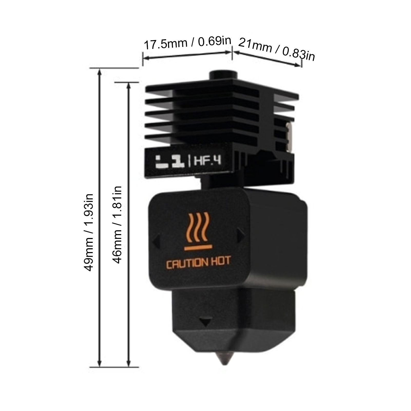Высокопроизводительный хотэнд  – обзор и цена Nozzle 0.4Mm Hardened