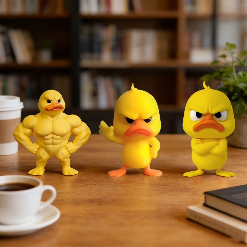 1/3 шт. Статуя Angry Yellow Du – обзор и цена 3D Printing Mockup