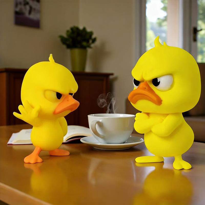 1/3 шт. Статуя Angry Yellow Du – обзор и цена 3D Printing Mockup