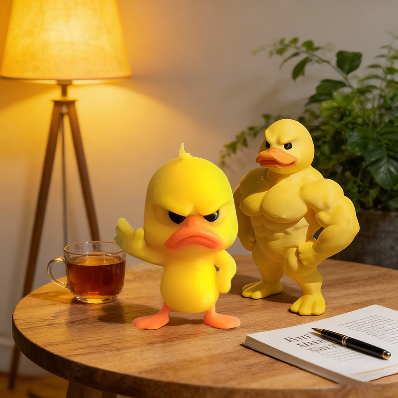 1/3 шт. Статуя Angry Yellow Du – обзор и цена 3D Printing Mockup